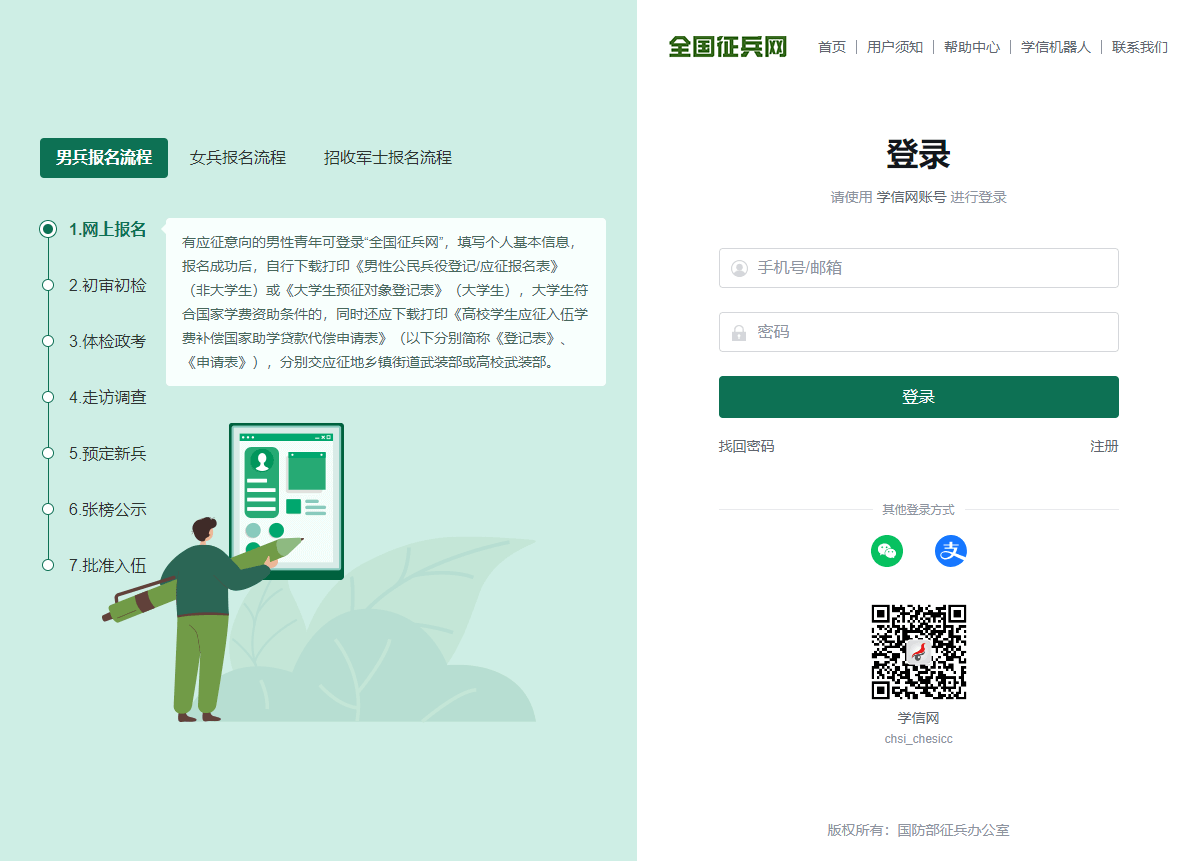 2024年全國征兵報(bào)名時(shí)間、登記流程