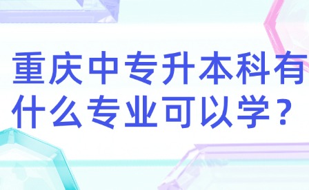 重慶中專升本科有什么專業可以學？